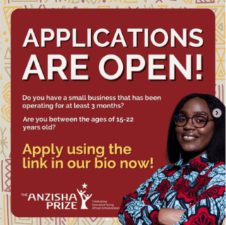 Fully Funded Anzisha Prize 2026 – Over $140,000 USD in Cash Prizes and Business Support for Young African Entrepreneurs