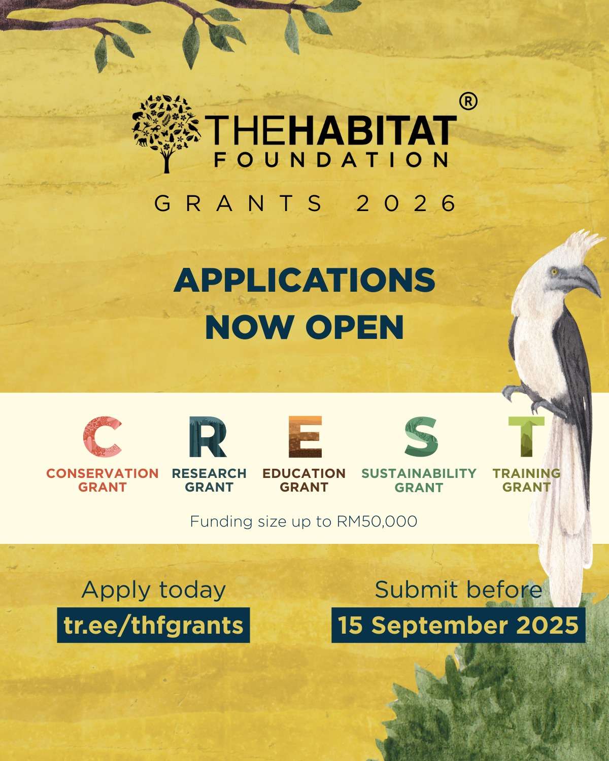 The Habitat Foundation Grants 2026: Empowering Biodiversity, Sustainability, and Environmental Leadership in Malaysia