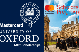 Mastercard AfOx University of Oxford Graduate Scholarships at the University of Oxford – 2026-27(Open to Africans)