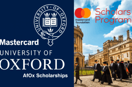 Mastercard AfOx University of Oxford Graduate Scholarships at the University of Oxford – 2026-27(Open to Africans)