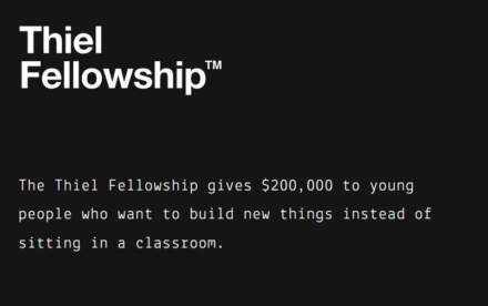 Thiel Fellowship 2025 – $200,000 Grant for Young Innovators to Skip College and Build!