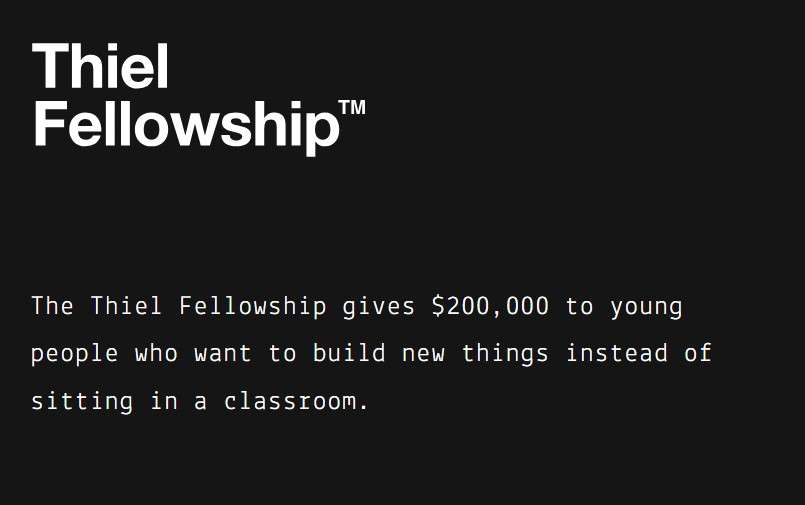 Thiel Fellowship 2025 – $200,000 Grant for Young Innovators to Skip College and Build!