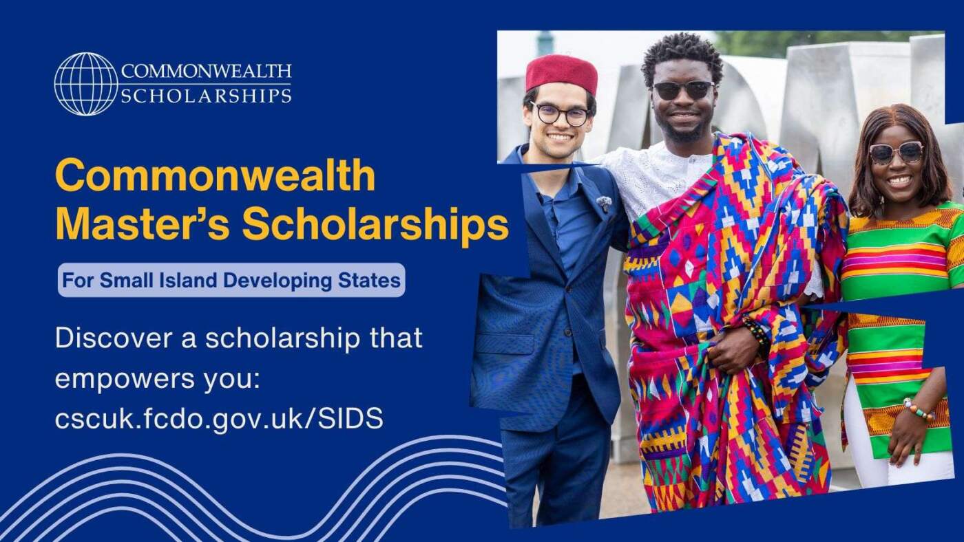 40 Fully Funded Commonwealth Master’s Scholarships for Small Island Developing States (SIDS)