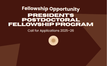 Call for Applications: President’s Postdoctoral Fellowship Program (PPFP)