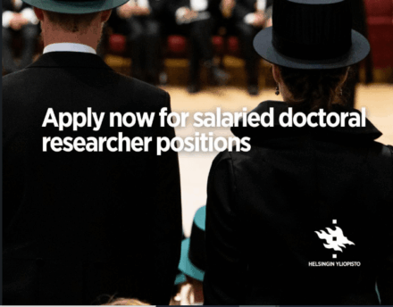 Fully-Funded Doctoral Researcher Positions at the University of Helsinki