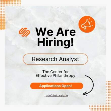 Job Opportunity: Research Analyst at the Center for Effective Philanthropy in San Francisco