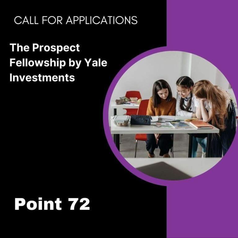Prospect Fellowship 2026 – Yale Investments’ Program to Back the Next Generation of Investment Leaders