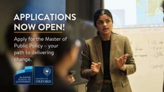 Master of Public Policy (MPP) – Blavatnik School of Government, University of Oxford