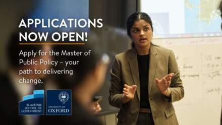 Master of Public Policy (MPP) – Blavatnik School of Government, University of Oxford