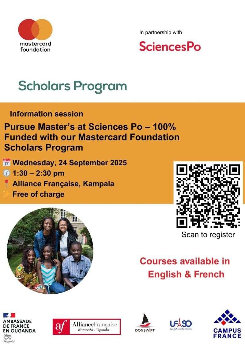 The Mastercard Foundation Scholars Program at Sciences Po for Ugandan Students