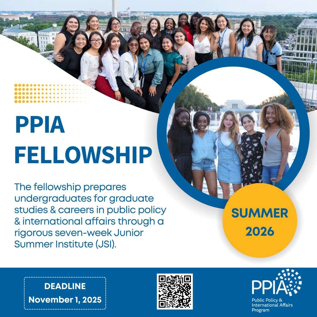 Applications Now Open: 2026 PPIA Junior Summer Institute (JSI) Fellowship for U.S. Students
