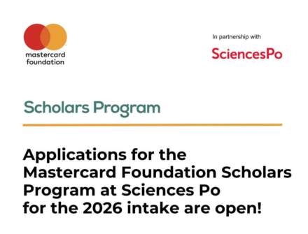 Fully Funded Mastercard Foundation Scholarship Program at Sciences Po (2026–2028)
