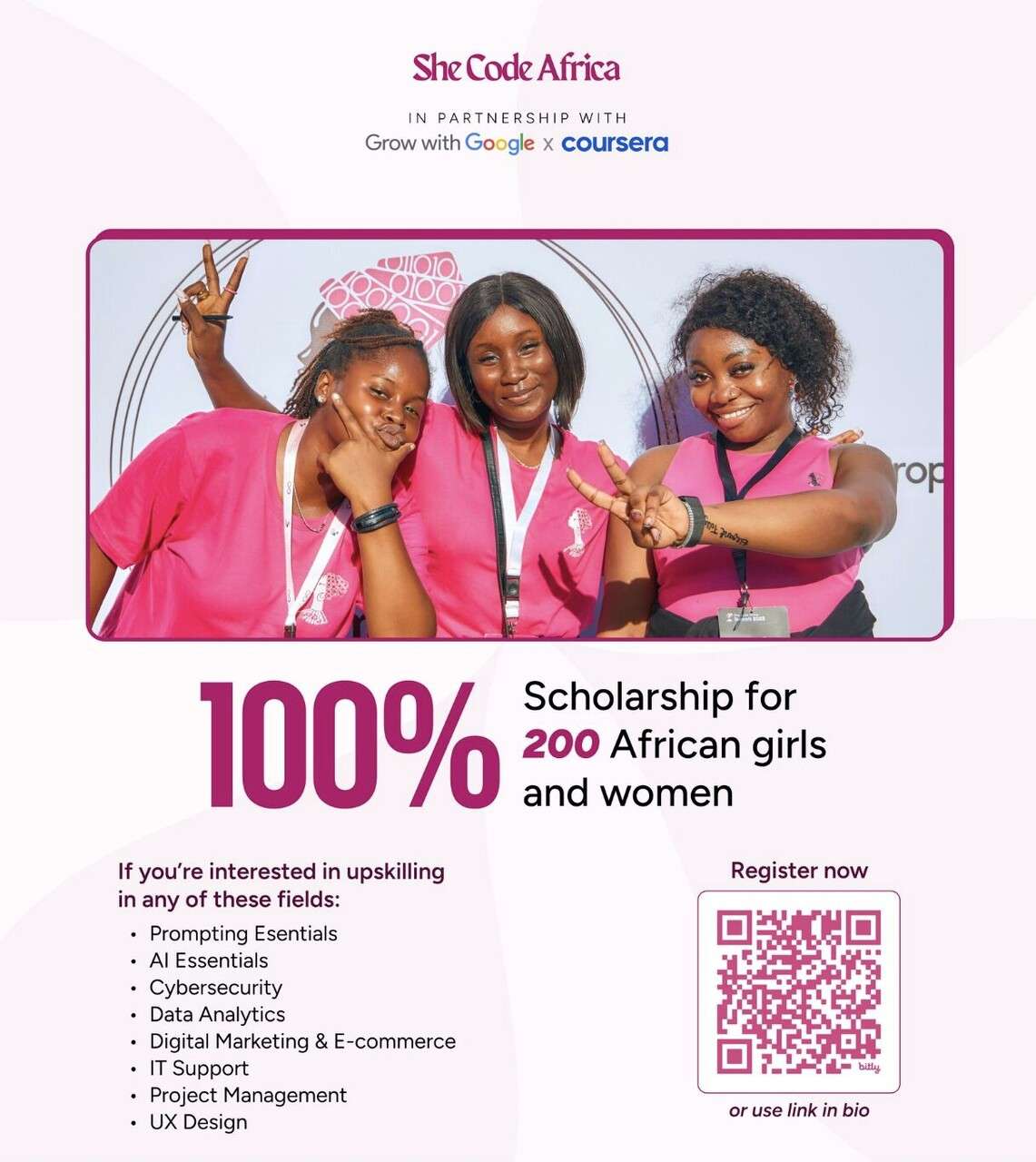She Code Africa x Coursera 100% Free Scholarship — Your Ticket to a High-Income Tech Career