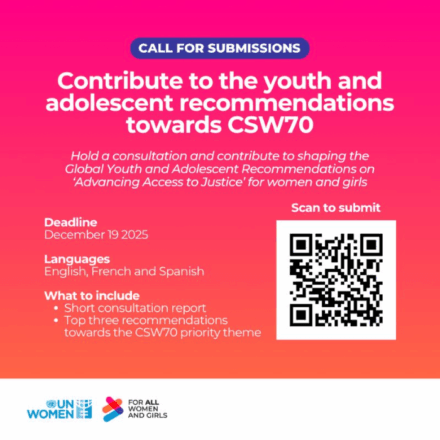 Young Feminists Launch Global Youth and Adolescent Recommendations for Commission on the Status of Women (CSW70)