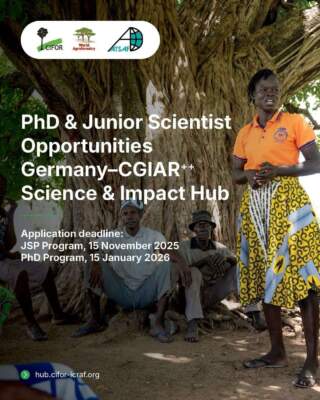 Germany-CGIAR++ Science and Impact Hub Opens Applications for PhD and Junior Scientist Programs