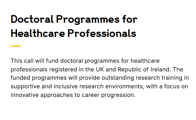 Wellcome Opens Call for Doctoral Programmes to Train the Next Generation of Healthcare Research Leaders