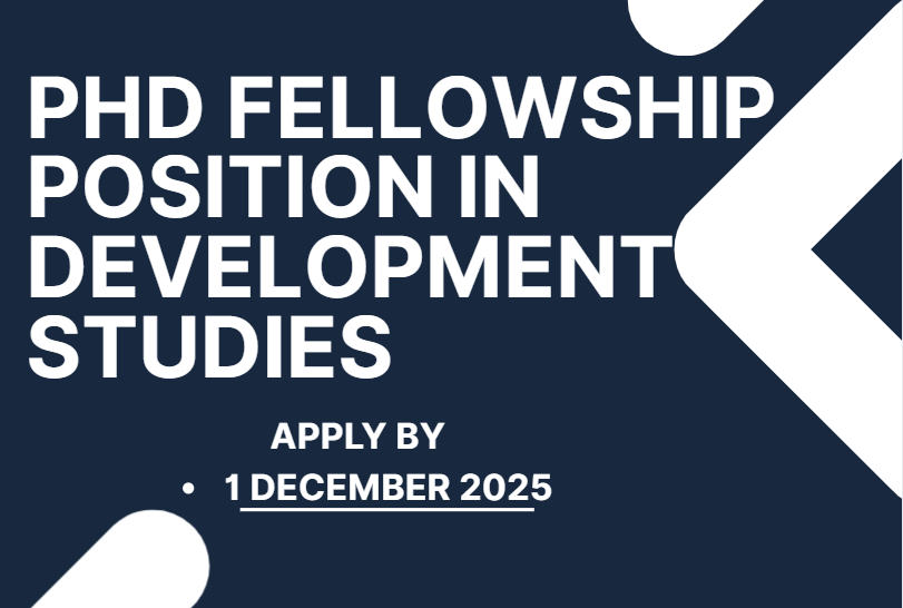 Fully Funded PhD Fellowship in Development Studies at Oslo Metropolitan University