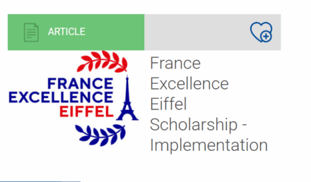 Applications Open: France Excellence Eiffel Scholarship Program 2026