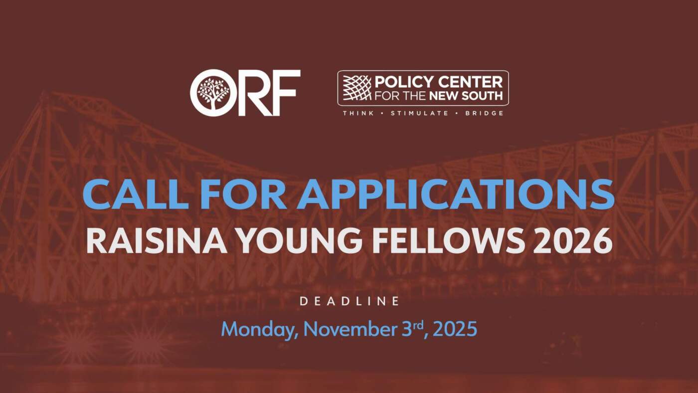 Call for Applications: Raisina Young Fellows Programme 2026 (Fully Funded) – PCNS Youth Community