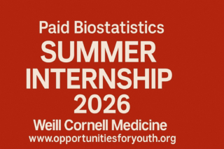 Paid Biostatistics Summer Internship 2026 | Weill Cornell Medicine
