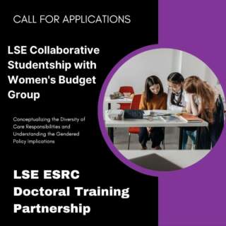 Gender Research Opportunity: LSE–Women’s Budget Group Collaborative Studentship 2026