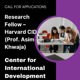 Research Fellow – Harvard Center for International Development
