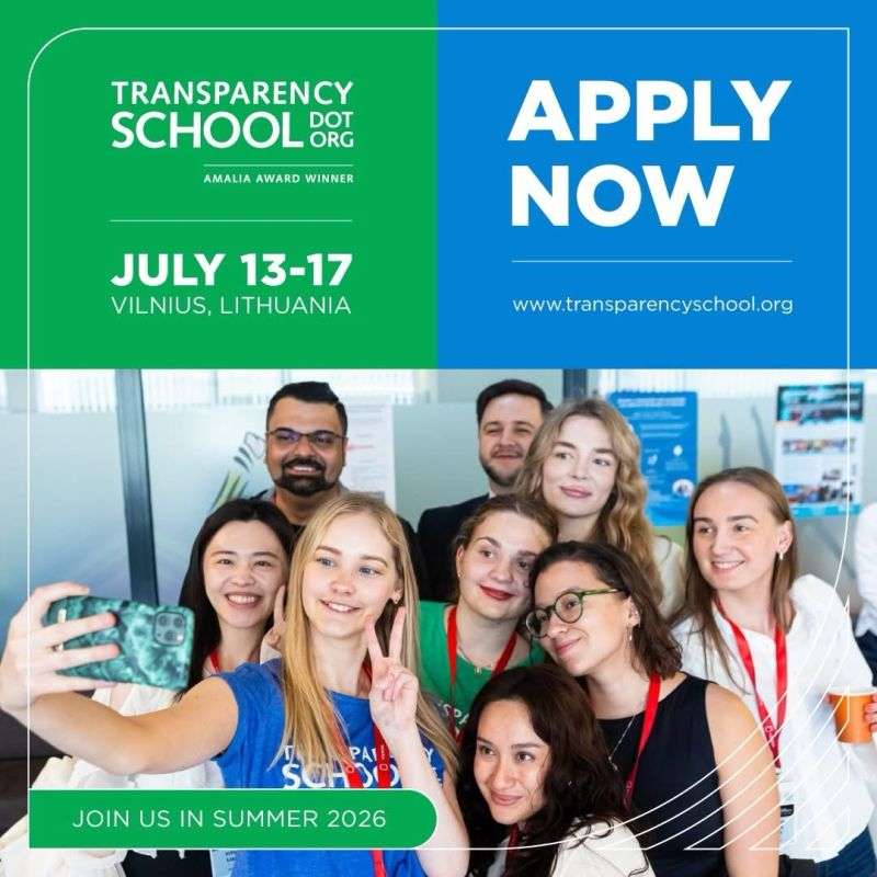 Transparency School 2026: Application Guide and Programme Overview
