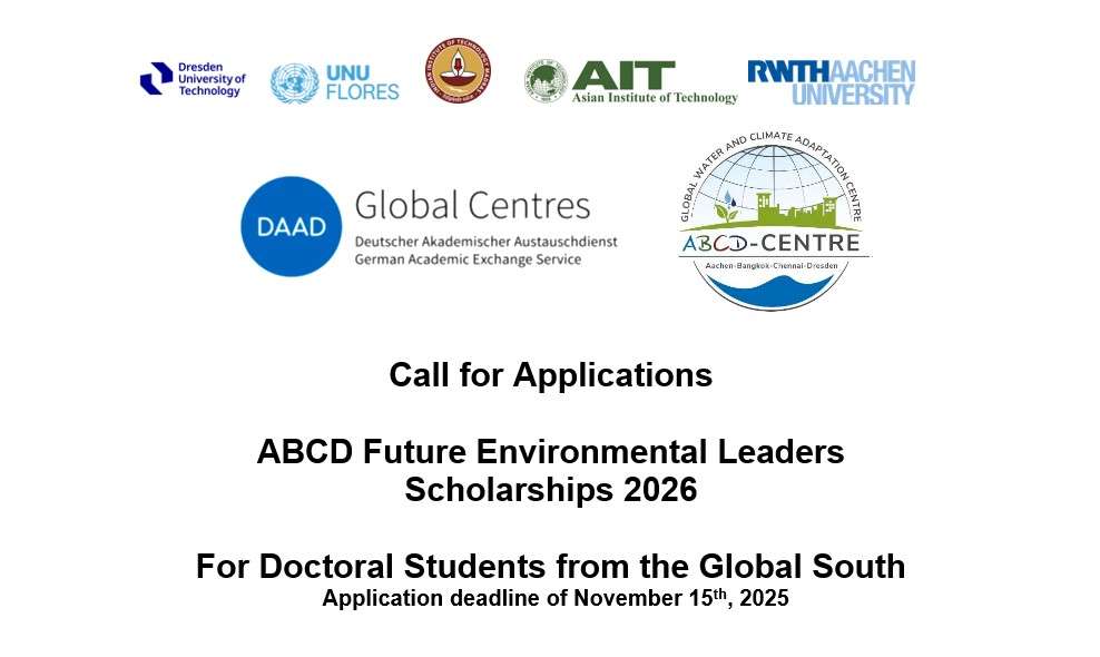 ABCD Future Environmental Leaders Scholarships 2026 for Doctoral Students from the Global South: Fully Funded 9-Month Research Scholarships in Germany
