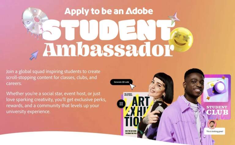 Adobe Lead Ambassador Program 2025–2026: Become a Campus Leader for Creativity