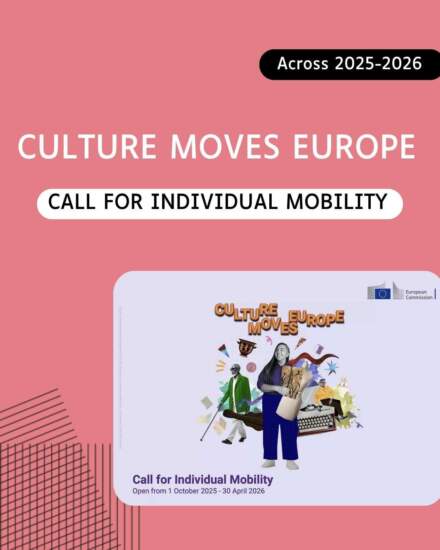 Culture Moves Europe: Call for Individual Mobility 2025–2026