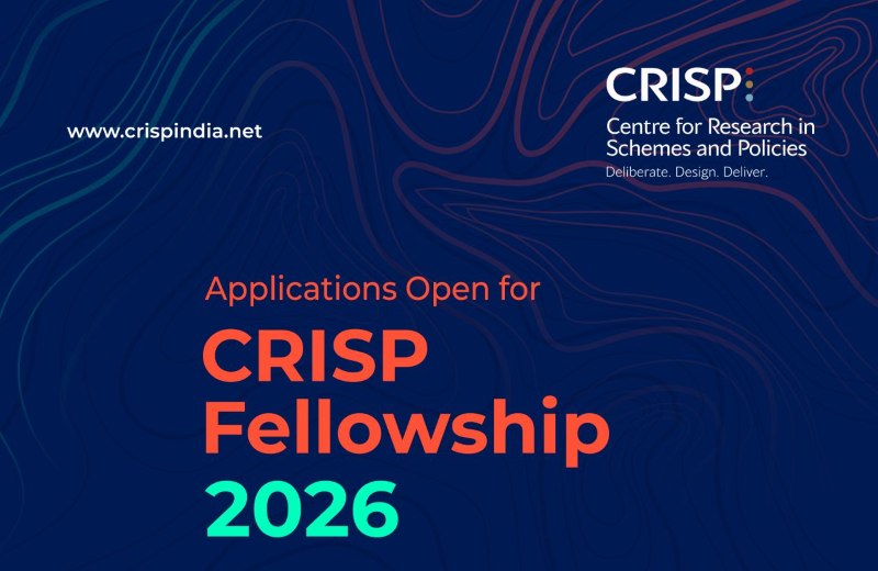 2026 Applications Open for Centre for Research in Schemes and Policies (CRISP) Fellowship