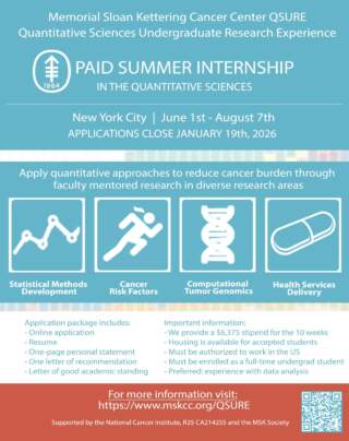 Applications Open for internship program. Quantitative Sciences Undergraduate Research Experience (QSURE) 2026