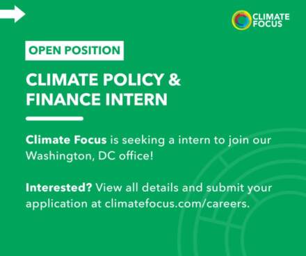 Internship Opportunity: Climate Policy & Finance at Climate Focus (Washington, D.C.)