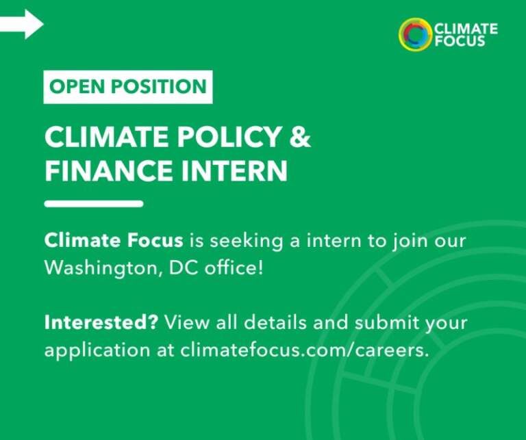 Climate Focus Internship Alert!
