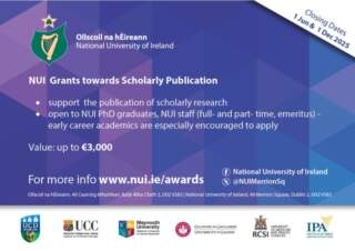 NUI Scholarly Publication Grants 2025: Empowering Academic Publishing Across Ireland