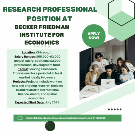 Research Professional Position at Becker Friedman Institute for Economics